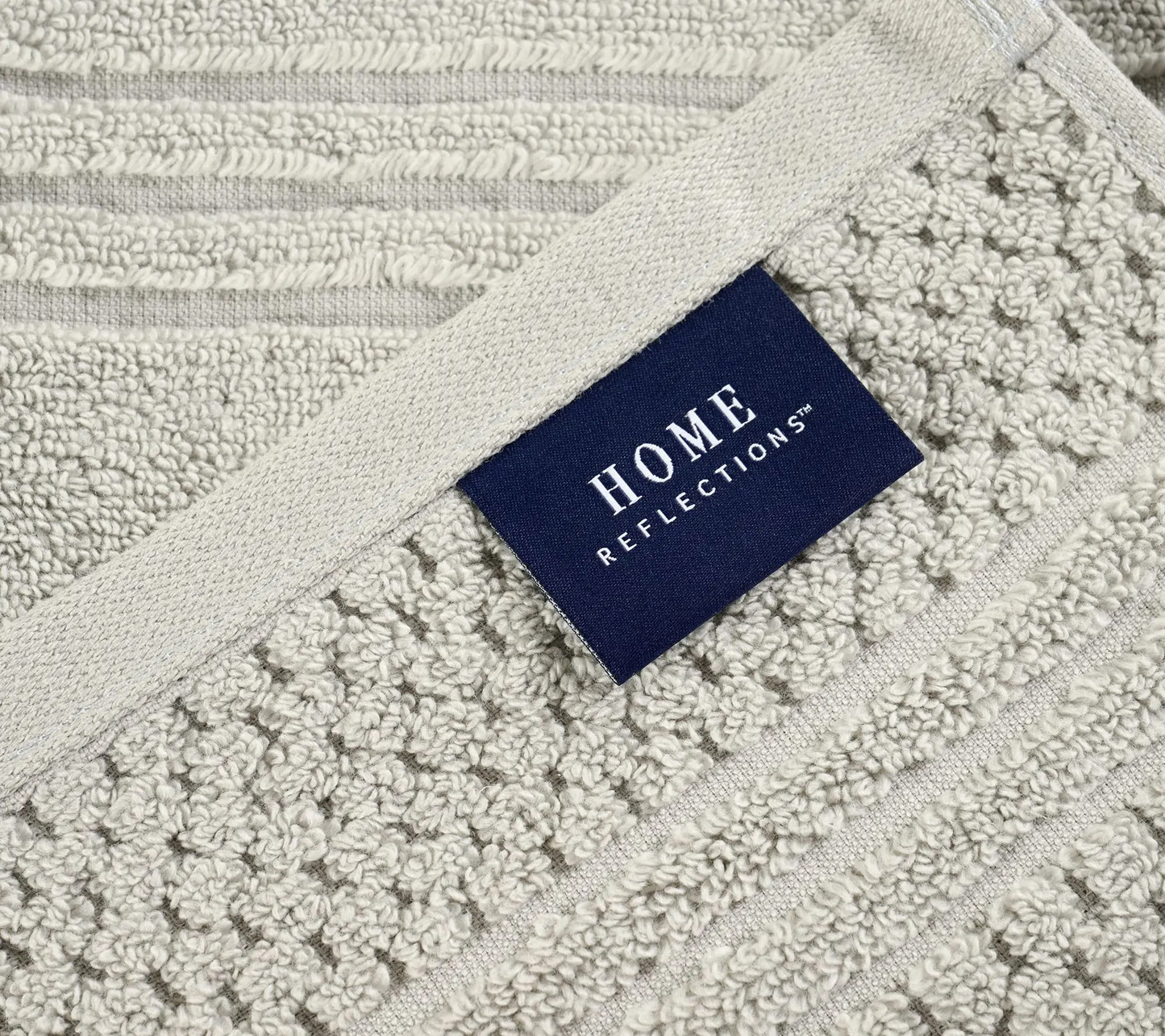 100% Cotton Bath Towel Set Solid and Textured Towels