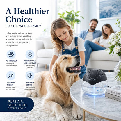 Water Filtration Air Purifier with LED Light