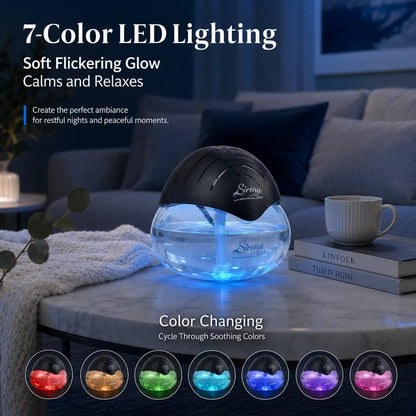 Water Filtration Air Purifier with LED Light