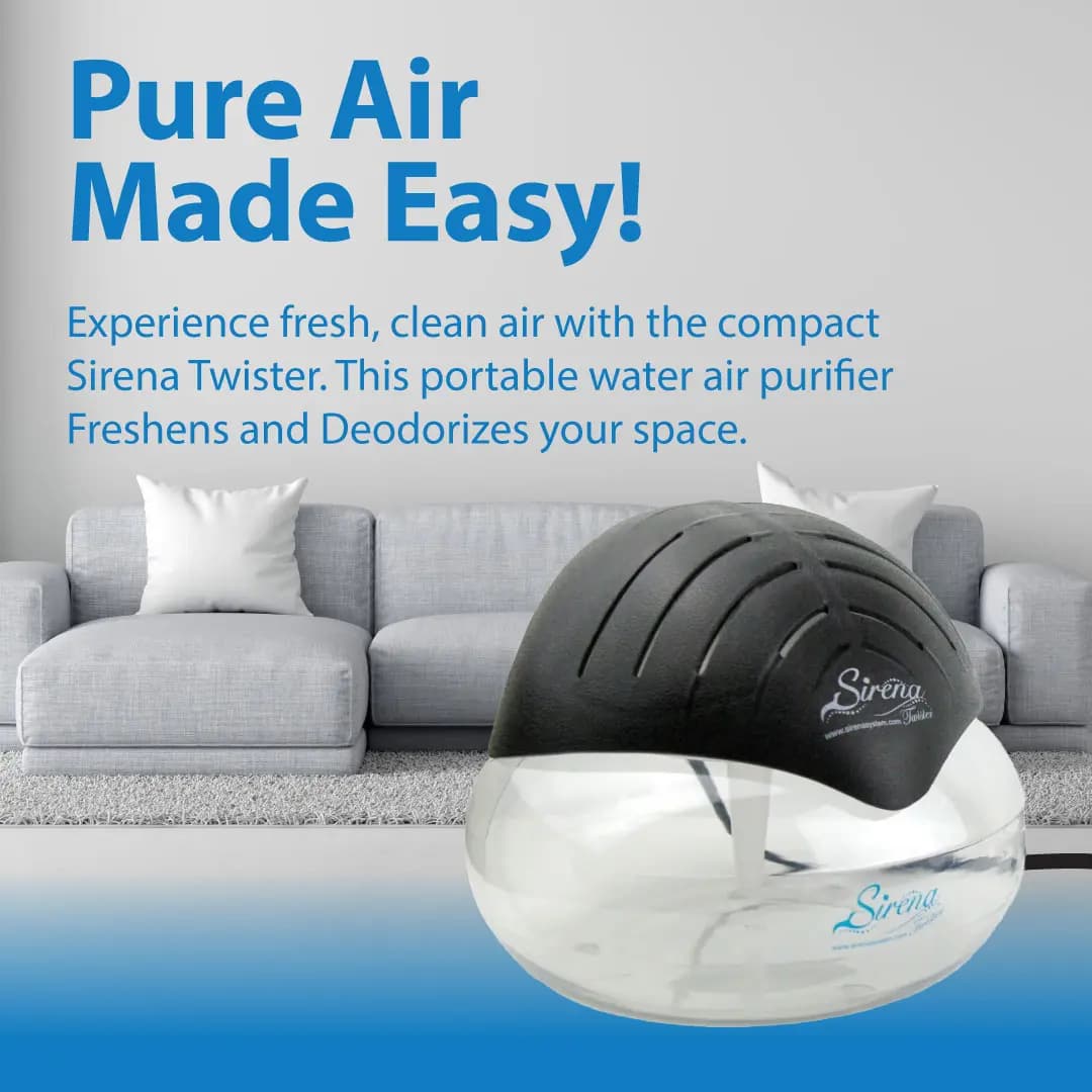 Water Filtration Air Purifier with LED Light