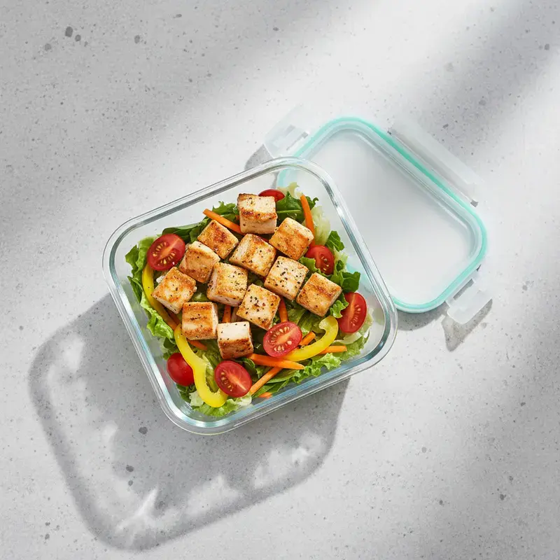 8/10-Piece Borosilicate Glass Food Storage Containers with Airtight Lids