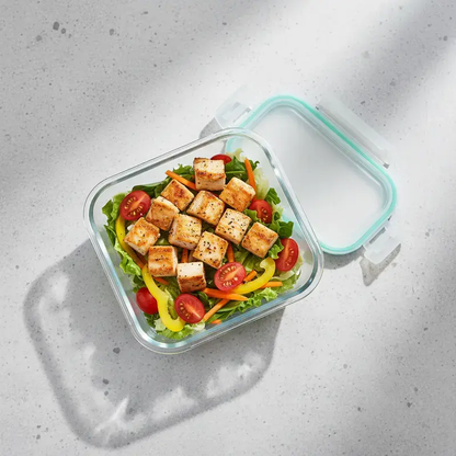 8/10-Piece Borosilicate Glass Food Storage Containers with Airtight Lids